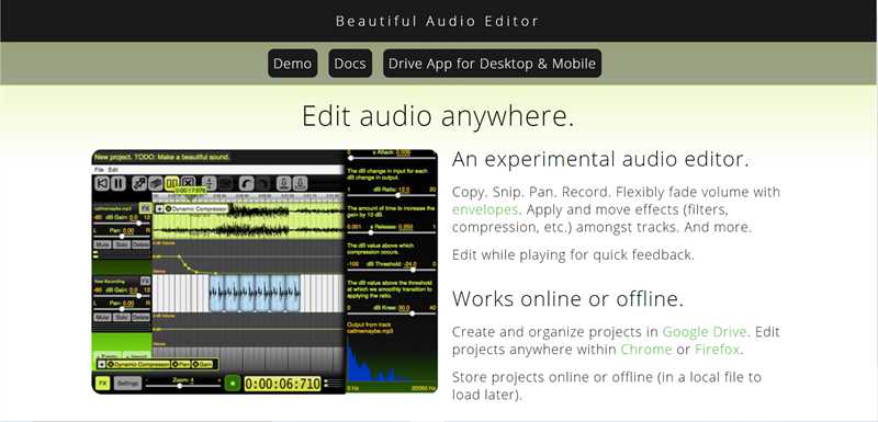 Beautiful Audio Editor: Chỉnh âm thanh, tăng chất lượng MP3 online